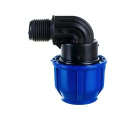 Отвод компрессионный PN16 (25 мм; 1/2") с наружной резьбой RTP 11553 