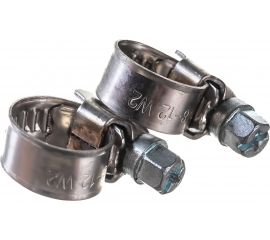 Обжимной хомут Госкреп 9 мм, из нерж. стали, 8-12 мм, 2 шт. 11-0013970 