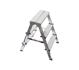 Двухсторонняя алюминиевая стремянка Алюмет AD A7203 