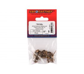 Мебельный гвоздь ЕВРОПАРТНЕР 90 1/3 старое золото 30 шт. 13 7286 1 