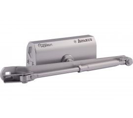 Дверной доводчик ISPARUS 440 морозостойкий, для дверей от 80 до 140 кг, серебро 17202 