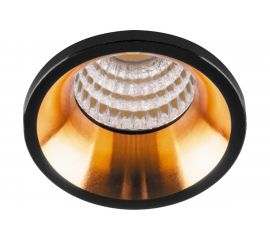 Встраиваемый светильник FERON светодиод 3W, 210Lm, 4000К, черный, золото, LN003 29697 