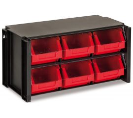 Составная полка 360x170x190мм, 6 выдвижных ячеек 100х170х80мм Tayg 306006 