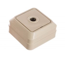 Розетка UNIVersal Олимп TV слоновая кость ivory Б-О0027 