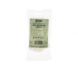 Кабельные стяжки КВТ КСС Grizzly 3x100 б 100 шт. 79384 