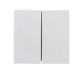 Двухклавишный выключатель IEK, на 2 модуля, ПРАЙМЕР, белый ВК1-22-00-П 