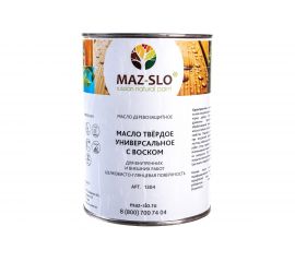 Твёрдое универсальное масло с воском MAZ-SLO бесцветное 1 л 8061409 