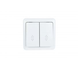 Двойной выключатель Lezard VIOLA проходной, белый 751-0200-106 