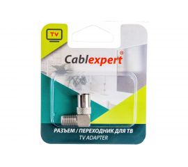 Переходник Cablexpert, F/TV, 90 градусов, блистер, APL-FTVF-02 