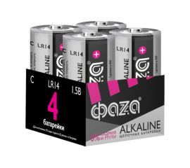 Алкалиновая батарейка ФАZА LR14 Alkaline Pack-4 5033160 