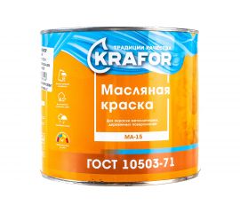 Краска Krafor МА-15 серая 2.5 кг 