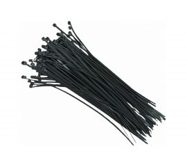 Нейлоновые стяжки vertextools 4х300, черный, 100 уп. СНЧ-4-300 
