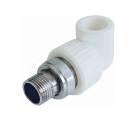 Угольник с американкой для радиатора RTP, наружная резьба, D20х1/2 мм 14625 