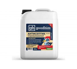 Трудновымываемый антисептик Goodhim N 320 бесцветный, 20л 03178 