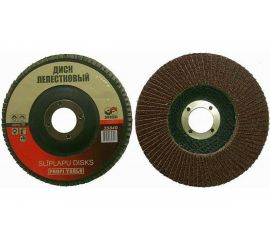 Круг лепестковый плоский (10 шт; 125х22 мм; Р80) SKRAB 35843 