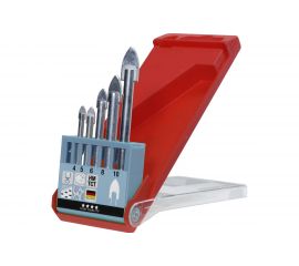 Набор сверл по стеклу 4-10 мм, 5 предметов kwb 177000 