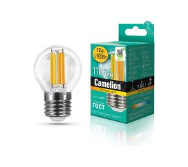 Светодиодная лампа Camelion LED12-G45-FL/830/E27 12Вт 220В 13714 