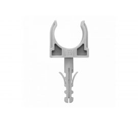 Крепеж-клипса с дюбелем Промрукав серая, д20, 10 шт PR13.0316 