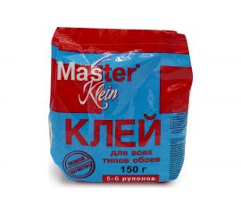 Обойный клей для всех типов обоев Master Klein 150гр мягк.пачка 11603363 