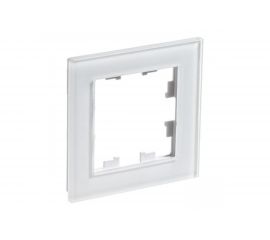 1-местная рамка Schneider Electric AtlasDesign Nature матовое стекло, белая SchE ATN330101 