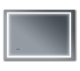 Зеркало Бриклаер Эстель 2 120, с подсветкой LED, на взмах руки, часы 4627125414336 