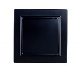 1-клавишный выключатель STEKKER PSW10-9003-03, 250V, 10А, серия Эрна, черный 39472 