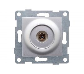 Антенная розетка GUSI ELECTRIC Ugra одинарной, СУ, серебро С11А1-004 