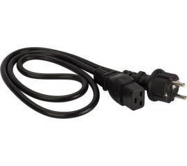 Шнур питания LANMASTER C19-Schuko, 3х1.5, 220В, 16А, 3 м LAN-PP19/SH-16A-3.0 LAN-PP19/SH-3.0-BK 