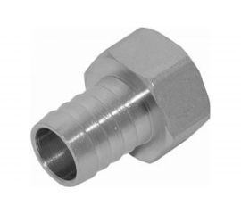 Штуцер (внутренняя резьба 3/4"" - елочка 14 мм; латунь никелированная) SANTRADE 9340 