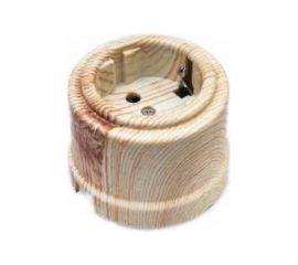 Розетка с заземляющим контактом Electraline Карельская сосна В1-101-13 