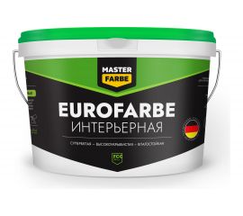 Водно-дисперсионная краска MASTER FARBE Eurofarbe (влагостойкая; белая; 3 кг) 4631159427415 