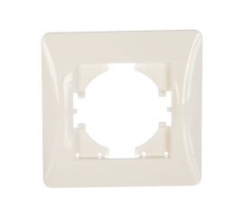 Рамка GUSI ELECTRIC Ugra 1-местная, цвет белый С1110-001 