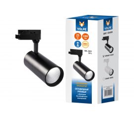 Трековый светодиодный светильник-прожектор Volpe ULB-Q276 25W/3000К BLACK UL-00005940 