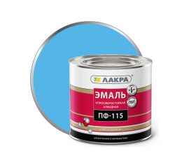 Эмаль Лакра ПФ-115 светло-голубая, 2 кг 90000742934 