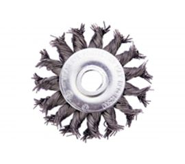 Щётка круглая, витая стальная проволока №133 (100 мм; 22.2 мм) для УШМ Атака 26587 