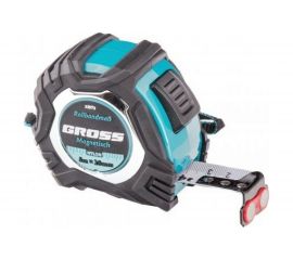 Рулетка Magnetisch, 5 м х 25 мм обрезиненный корпус,автоматическая фиксация GROSS 32572 