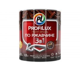 Грунт-эмаль Profilux по ржавчине 3в1 коричневая 0,9 кг Н0000003499 