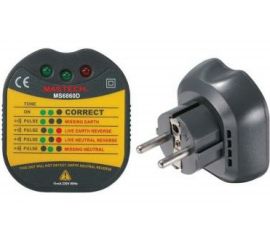 Цифровой тестер электросети для евро-розеток Mastech MS6860D 58485 
