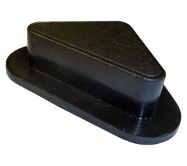 Угловая опора Левша черный пластик 4 шт. У8-9779 