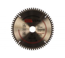 Диск пильный твердосплавный по ламинату (210х30/20/16 мм; 64 зуба) REDVERG 6621256 