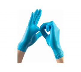 Нитриловые перчатки Фабрика перчаток Wally Plastic, голубые, р.S, 50 пар Перч-нитр-WallyPl-S 