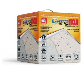 Двухкомпонентное наливное покрытие для пола СДЕЛАЙ ПОЛ МАКСИМУМ (бежевый; 7.2 кг) 17425 