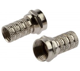 F-разъем ЭРА RG6, simple, пакет 2 штуки RSF62 Б0048286 