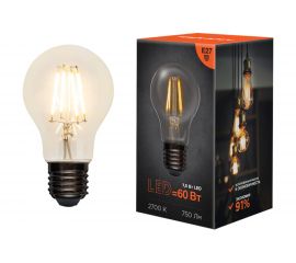 Филаментная лампа REXANT Груша А60 7.5 Вт 2700 K E27 604-148 