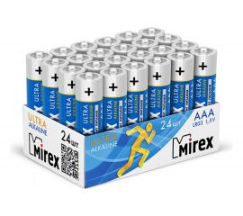 Батарея Mirex, щелочная LR03 / AAA 1,5V 24 шт showbox 23702-LR03-B24 