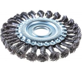 Щетка плоская (125х22.2 мм; витая; сталь 0.5 мм) для УШМ Elitech 1820.073400 