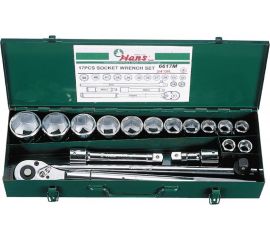 Набор инструментов на 3/4"", 17шт Hans 6617M 