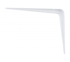 Угловой кронштейн с ребром СИБРТЕХ 100х125 мм белый 94015 