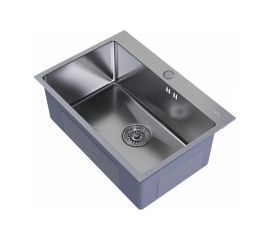 Настольная мойка MIXLINE PRO 65x45, 3 мм, выпуск 3 1/2, 22 см, с сифоном, сатин 547237 