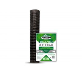 Сетка базальтовая (25х25 мм; рулон 1х50 м; 30 кН/м) GAVIAL 00000890 